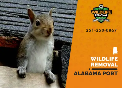 Alabama Port Wildlife Removal professional removing pest animal