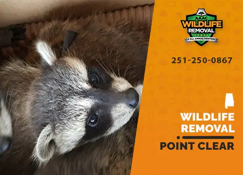 Point Clear Wildlife Removal professional removing pest animal